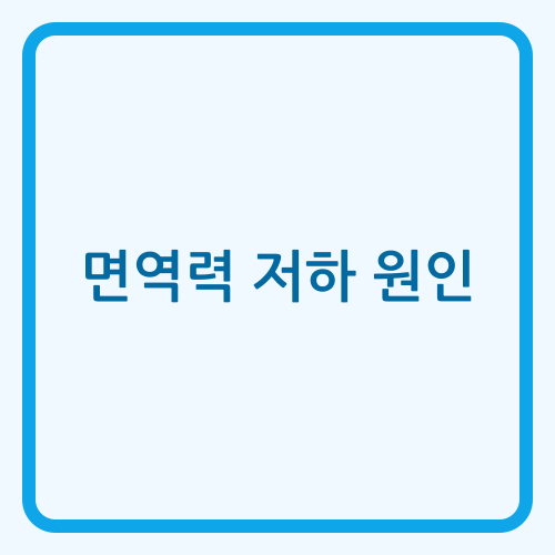 Read more about the article 면역 체계 약화의 생리학적 원인 분석: 공인된 기준과 임상적 증거
